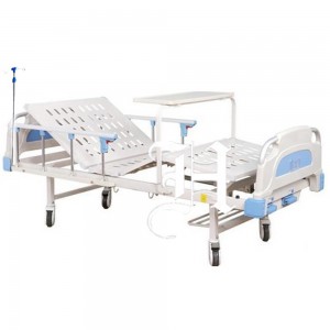 Hospital bed with mattress